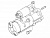 Стартер для KUBOTA V3300 V3600 V3800