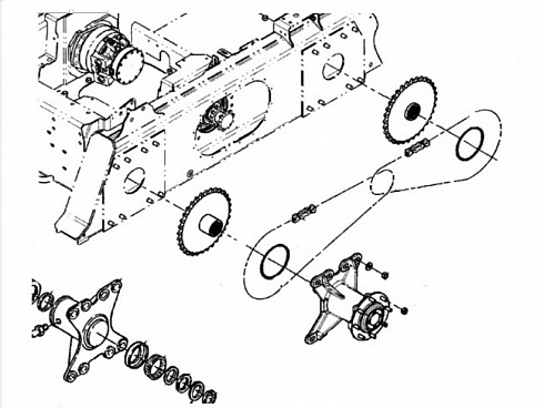 Цепь привода колеса New Holland 86629730