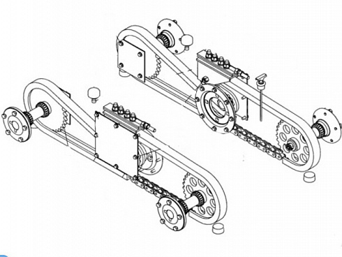 Цепь привода колеса New Holland 766411; 86595266