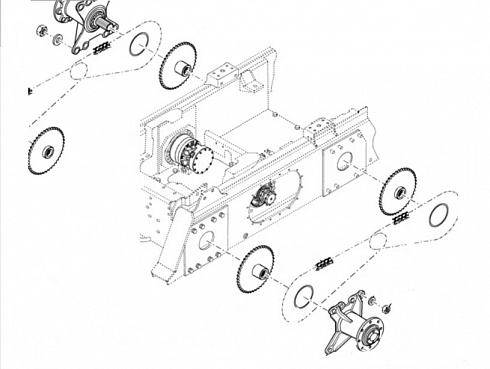 Цепь привода колеса New Holland L175 86589808